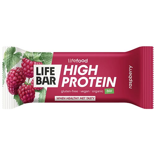 Lifefood Lifebar Proteinbar Hindbær Økologisk