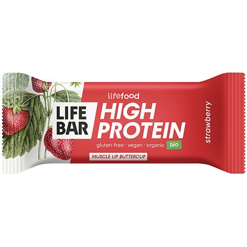 Lifefood Lifebar Proteinbar Jordbær Økologisk