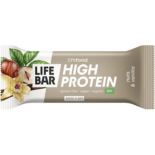 Lifefood Lifebar Proteinbar Nødder Vanilje Økologisk