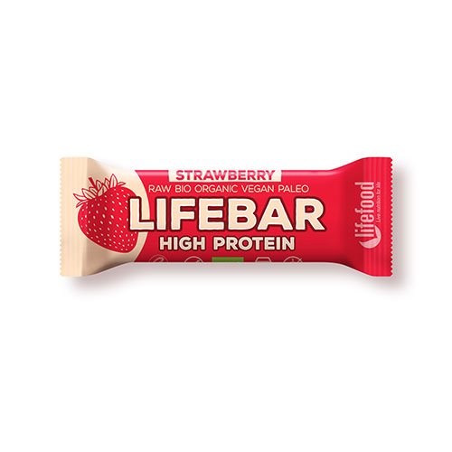 LifeBar Raw Proteinbar Jordbær Ø