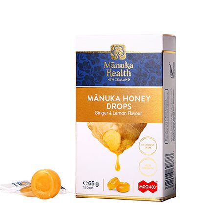 Manuka honning drops Ginger & Lemon
