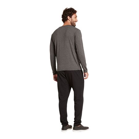 Men´s Long Sleeve Crew T-shirt Dark Marl str. M