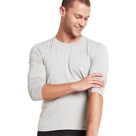 Men´s Long Sleeve Crew T-shirt Light Marl str. L