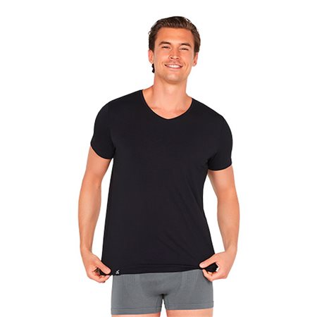 Men's V-Neck T-Shirt sort str. L