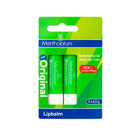 Mentholatum Læbepomade Original 2x4,5 gr