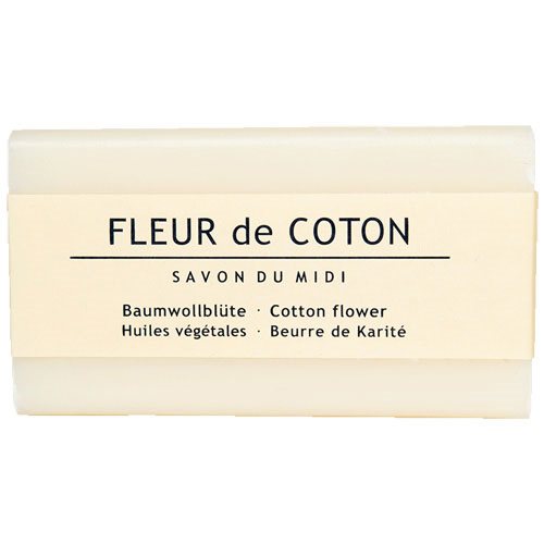 Billede af Midi sæbe bomuldsblomst med sheasmør Vegan Fleur de Coton