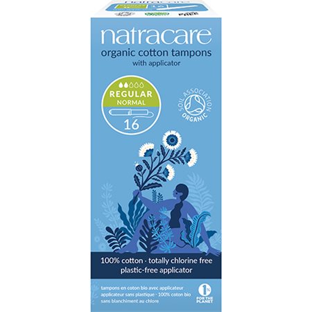 Natracare tampon 16 stk REGULAR normal m. hylster