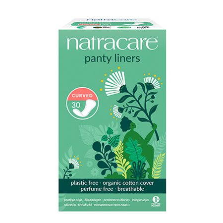 Natracare trusseindlæg 30 stk CURVED