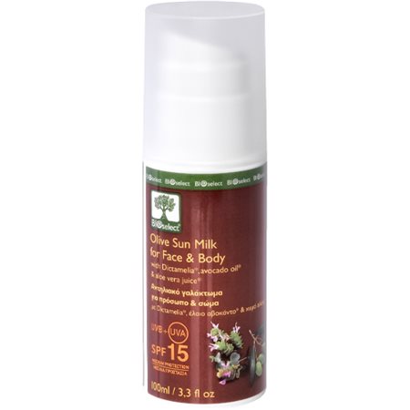 Olive Sun Milk for Face & Body SPF 15