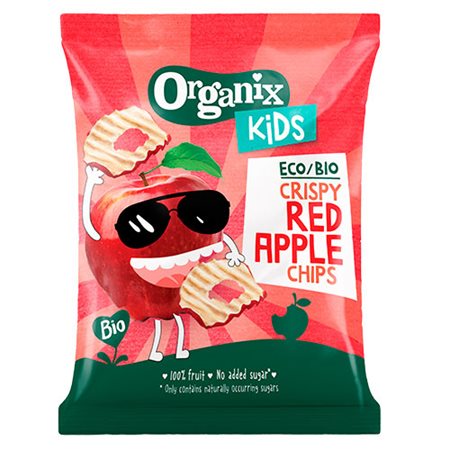 Organix kids crispy red apple chips Ø