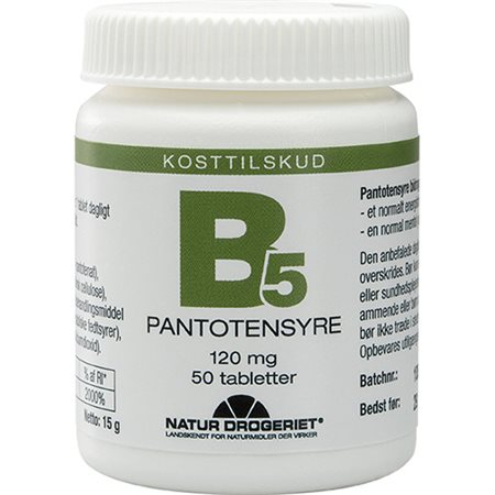 Pantotensyre 120 mg