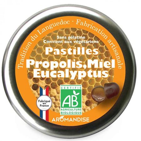 Pastiller m. propolis, honning & eukalyptus Ø