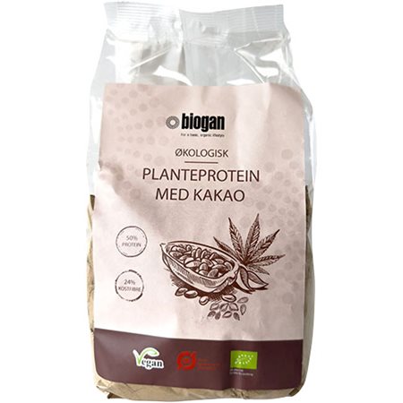 Planteprotein m. kakao vegansk Ø