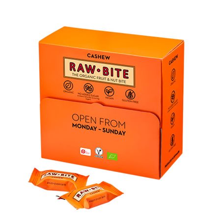 RAWBITE Officebox Cashew 45x15g Ø