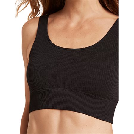 Ribbed Seamless Bra sort str. M