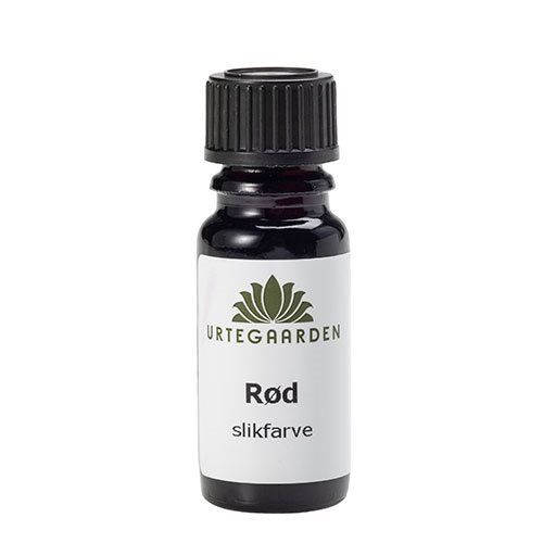 Urtegaarden Rød slikfarve – 10 ml