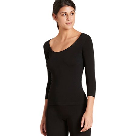 Scoop 3/4 Sleeve Top sort str. L