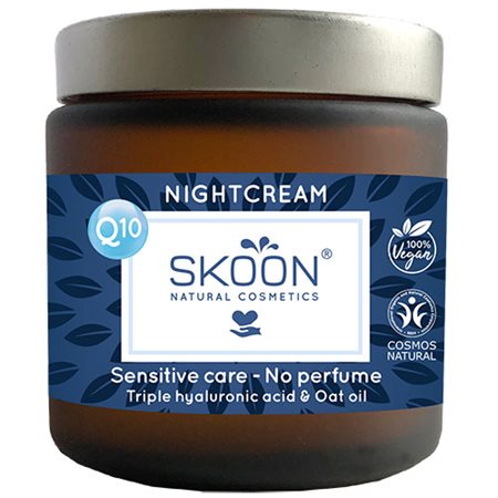 Sensitive natcreme med Q10 og hyaluron