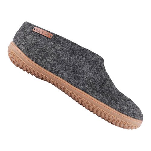 Shus Hjemmesko Med Gummi Sål Dark Grey 36 Fra Shus