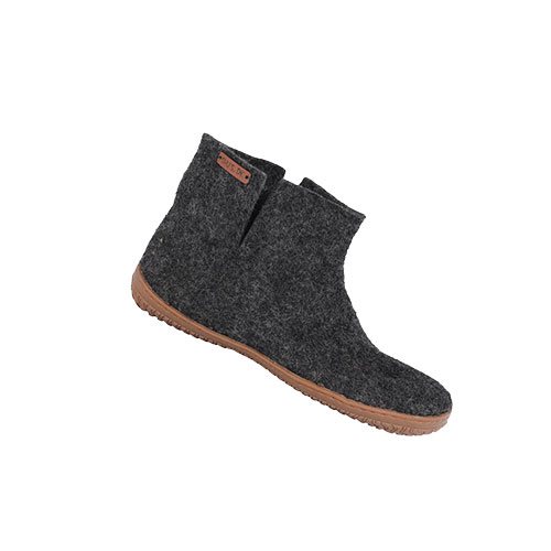 Shus Hjemmesko Med Gummi Sål Dark Grey 39 Fra Shus