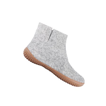SHU`S hjemmesko med gummi sål - Light Grey 39