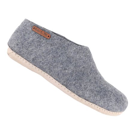 SHU`S hjemmesko med læder sål - Denim 41