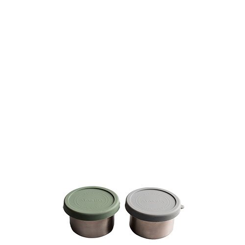 Snack container Dark Grey/Tropical Green