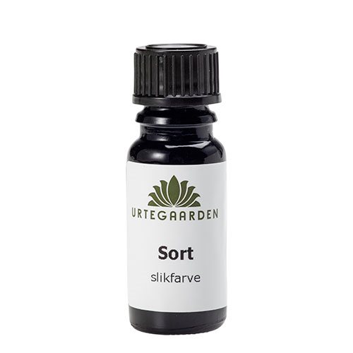 Urtegaarden Sort slikfarve – 10 ml