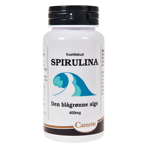 Billede af Camette Spirulina Den blågrønne alge - 180 tab
