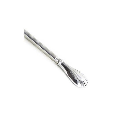 Stålsugerør m. tefilter 19 cm