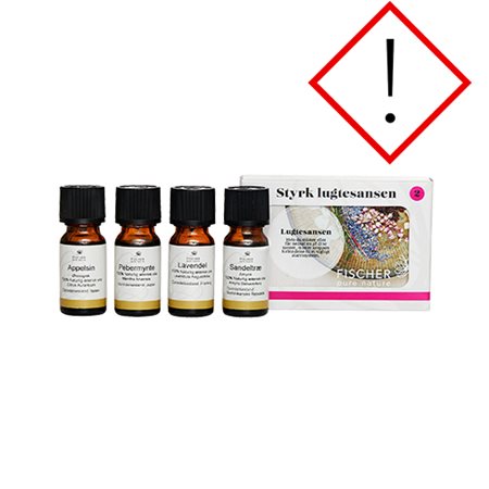 Styrk lugtesansen kit 2, 4 x10 ml æteriske olier