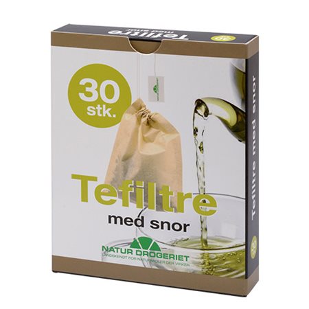 Tefiltre med snor 30 stk