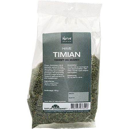Timian tørret og skåret