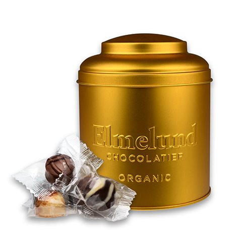 Økoladen Tin Guld Fyldte Chokolader Økologisk 150