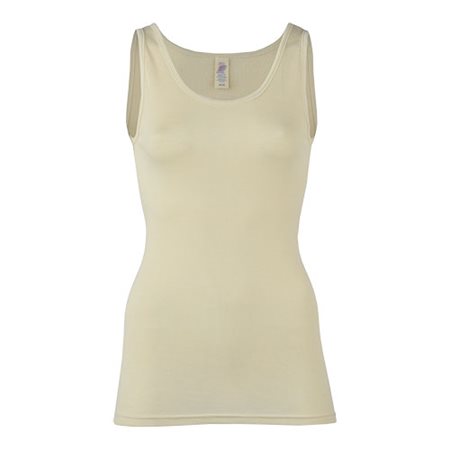 Top, uld/silke, Natural, str. 42/44