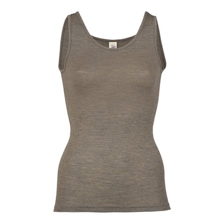 Top, uld/silke, Walnut, str. 42/44