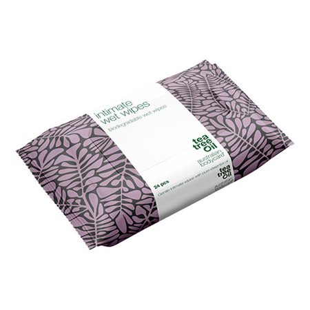 Vådservietter med Tea Tree Oil til intimpleje