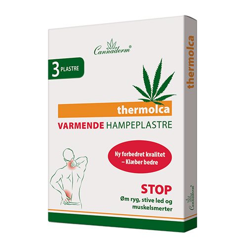 Varmende Hampeplastre 3 Stk 10x14 Cm Thermolca 1 Pk Fra Cannaderm