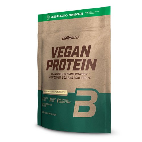 Vegan Protein Pulver Vanilla Cookies Fra Biotechusa