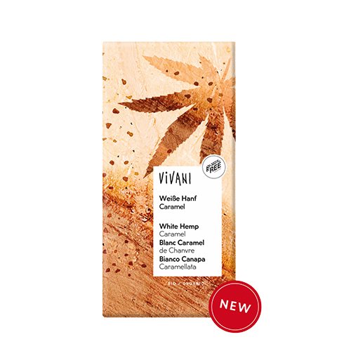 Hvid Chokolade ø Med Karamelliseret Hamp Fra Vivani