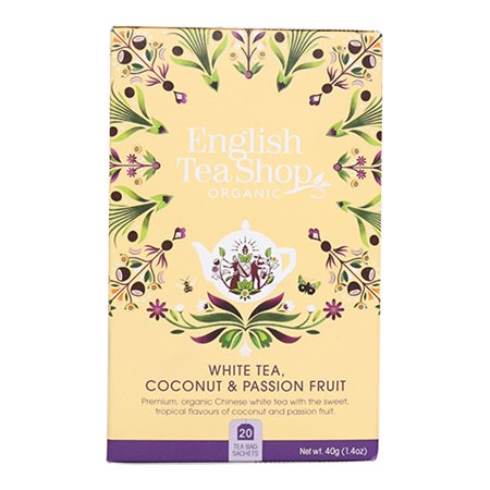 White Tea, Coconut & Passion Fruit, 20 breve Ø