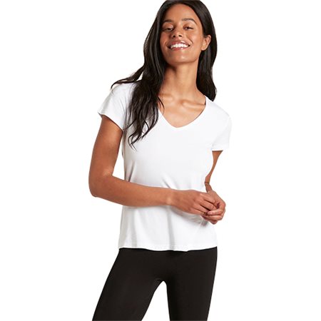 Women's V-Neck T-Shirt hvid str. XL