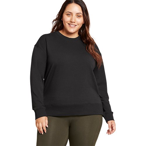 Women's Weekend Crew Pullover Black str. XS