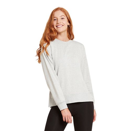 Women's Weekend Crew Pullover Grey Marl str. L