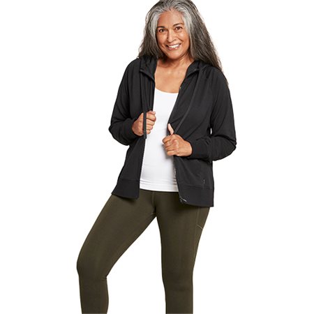 Women´s Weekend Zip-Up Hoodie Black str. XS