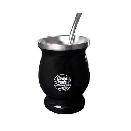 Yerba Mate krus 230 ml m. bombilla sugerør