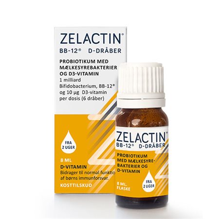 Zelactin D-dråber med BB-12 bakterier